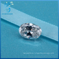 Diamante blanco de alta calidad sintético de Moissanite del corte Oval de 4X6m m de 0.5 quilates para los anillos